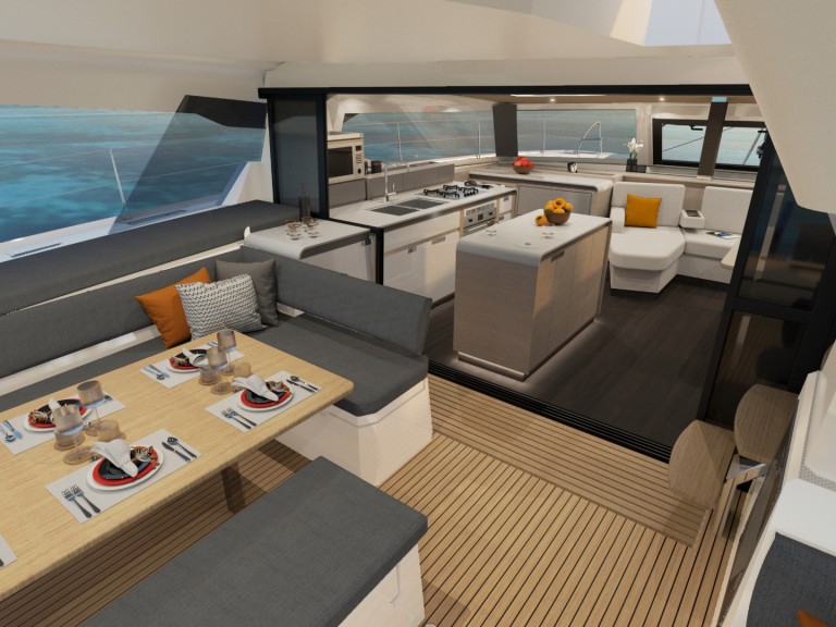 Catamaran rental in Adámas - Fountaine Pajot Aura 51