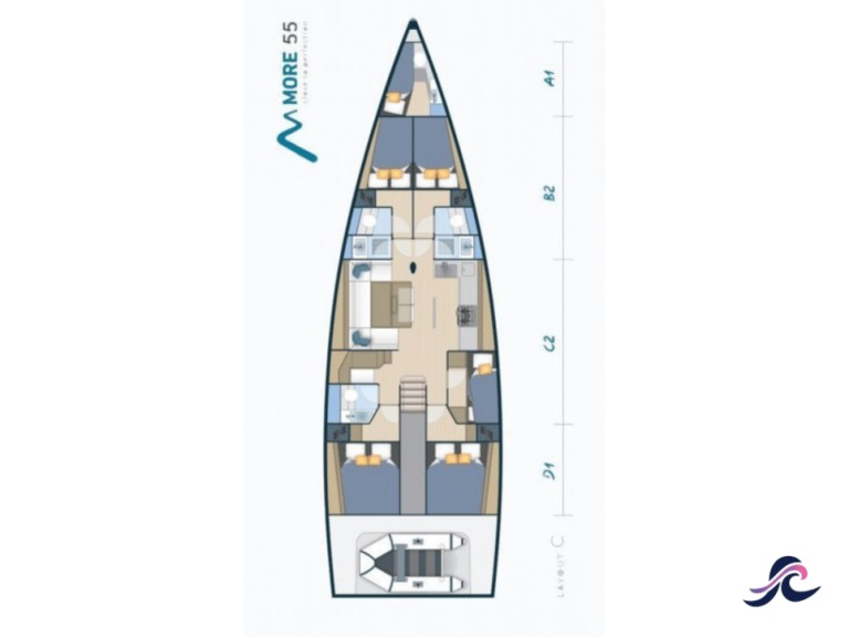 Sailboat rental with or without captain More Boats Seget Donji