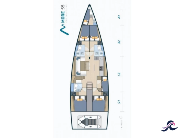 Sailboat rental with or without captain More Boats Seget Donji