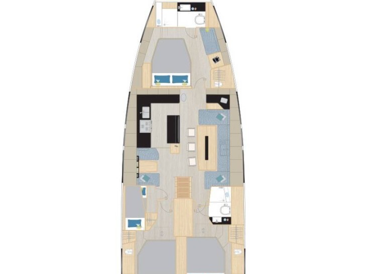 Bareboat Rental Sailboat Hanse with a boat licence