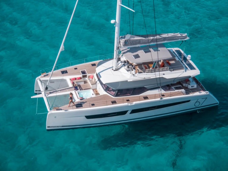 Catamaran rental with or without captain Fountaine Pajot Trogir