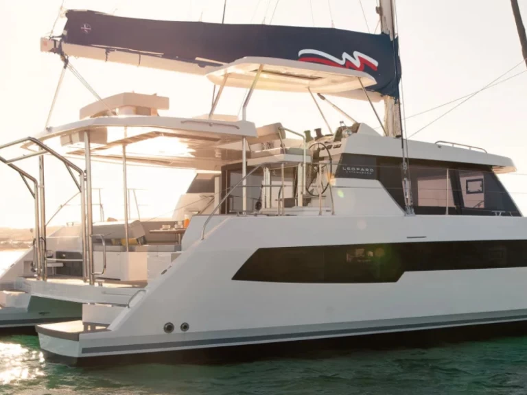 Bareboat Rental Catamaran Leopard with a boat licence