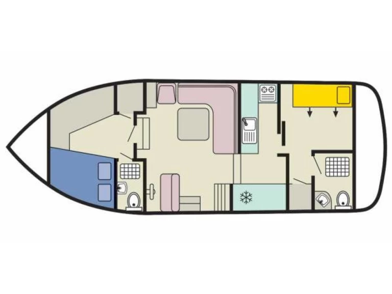 Motorboat rental in Decize - Le Boat Corvette B