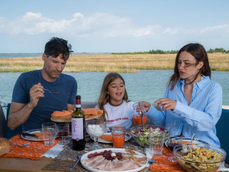 Bareboat Rental Houseboat Balt-Yacht with a boat licence