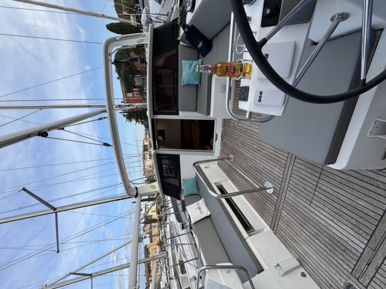 Bénéteau Sense 50 charter bareboat or captained in  Port Grimaud