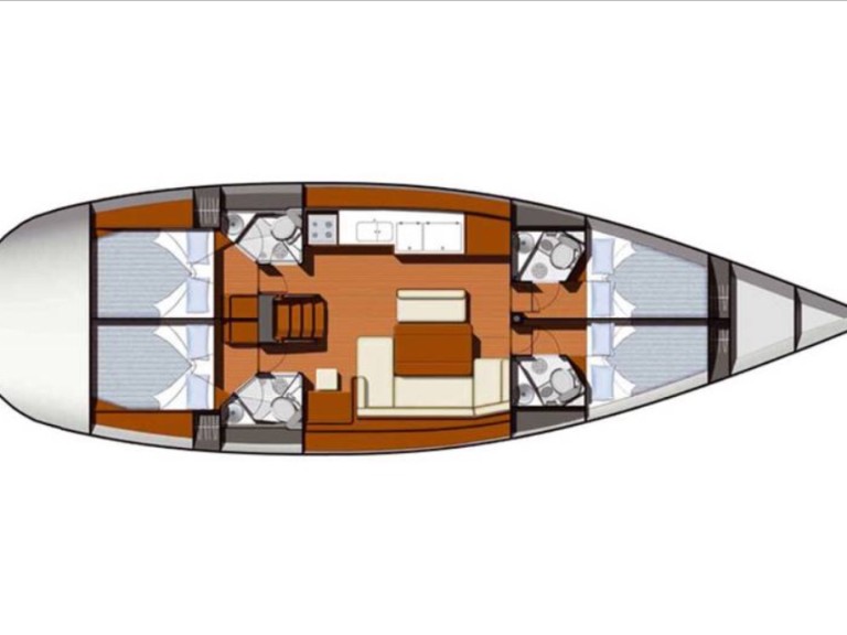 Sailboat rental with or without captain Jeanneau Palermo