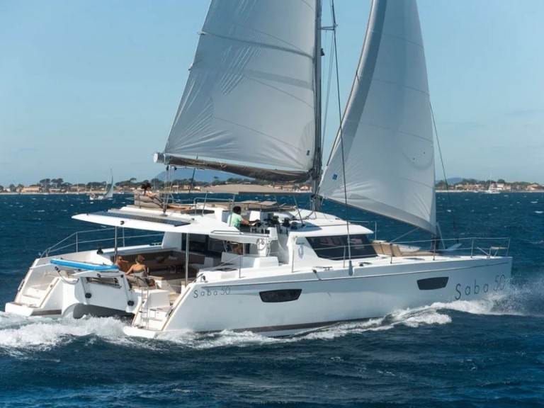 Bareboat Rental Catamaran Fountaine Pajot with a boat licence