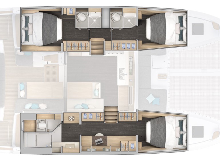 Yacht charter Papeete cheap Lagoon 43