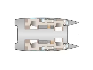 Catamaran rental in Porto-Vecchio - Fountaine Pajot Aura 51