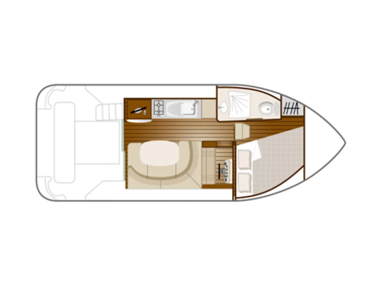Bareboat Rental Houseboat Nicols Yacht with a boat licence