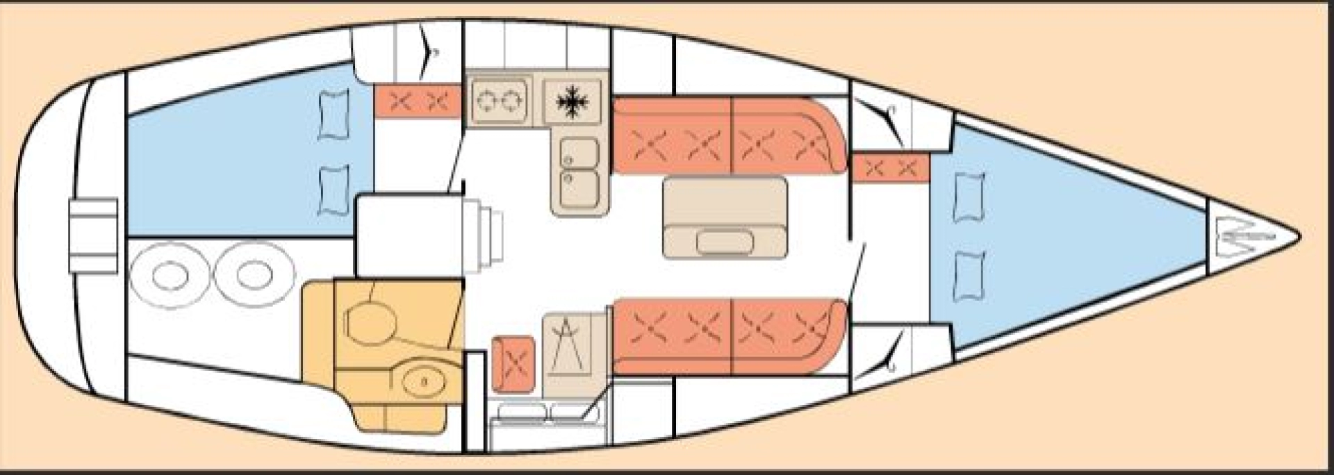 Sailboat rental in Pointe-à-Pitre - Dufour Dufour 34