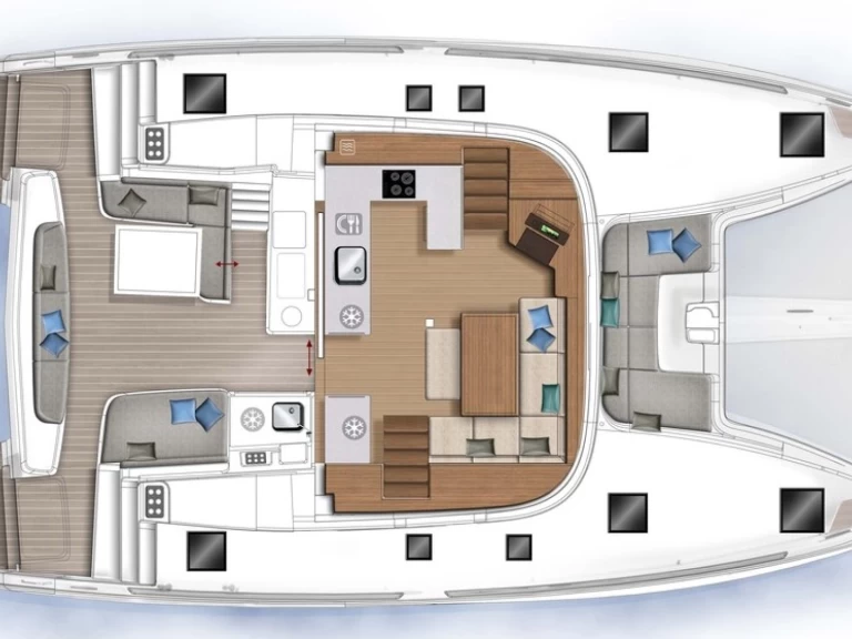Bareboat Rental Catamaran Lagoon with a boat licence