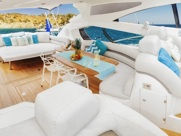 Sunseeker Predator 68 charter bareboat or captained in  Ibiza Town
