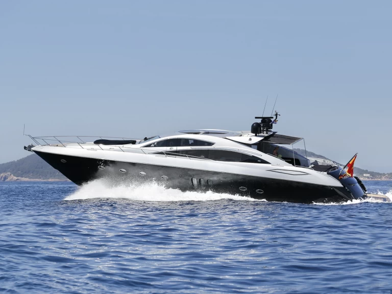 Sunseeker Predator 82 charter bareboat or captained in  Ibiza Town