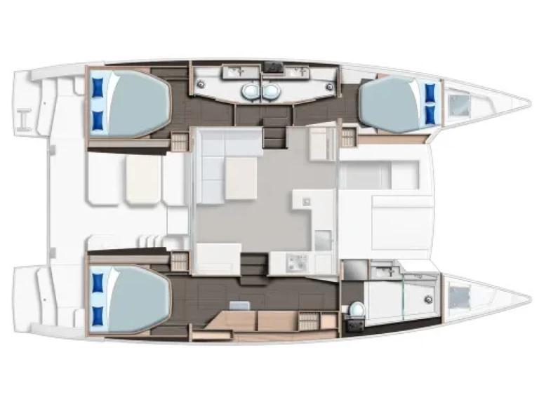 Bareboat Rental Catamaran Leopard with a boat licence