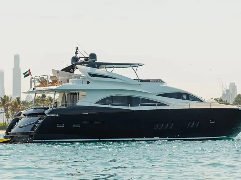 Sunseeker Yacht 90 charter bareboat or captained in  Dubai Marina