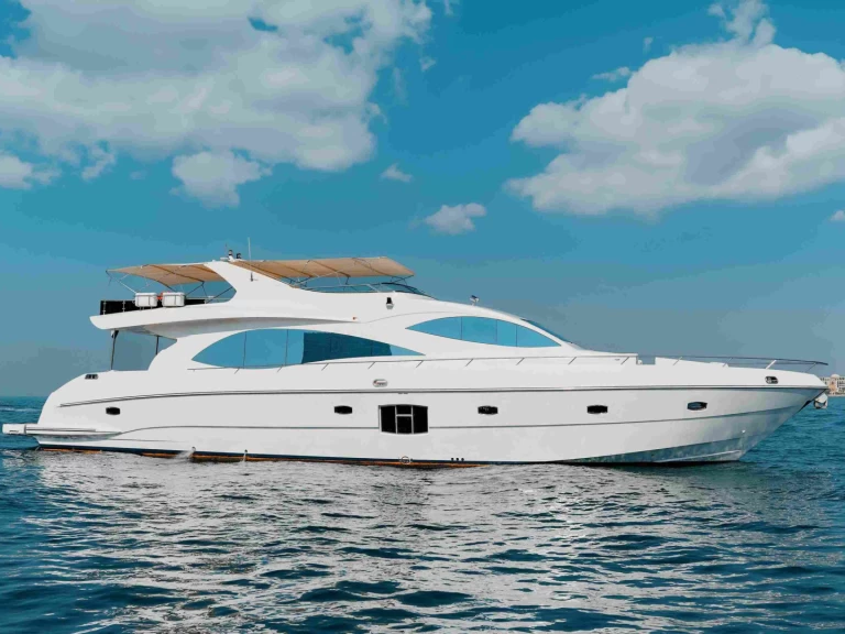 Majesty Yachts 92 charter bareboat or captained in  Dubai Marina