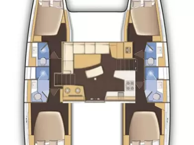 Bareboat Rental Catamaran Lagoon with a boat licence