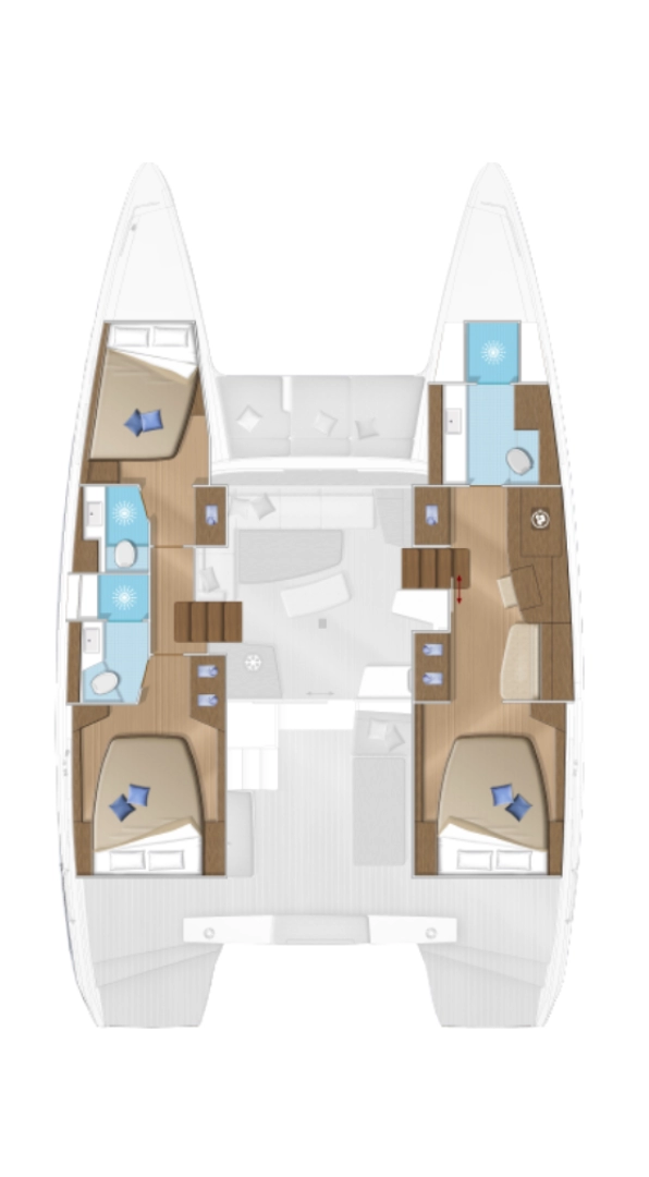 Bareboat Rental Catamaran Lagoon with a boat licence
