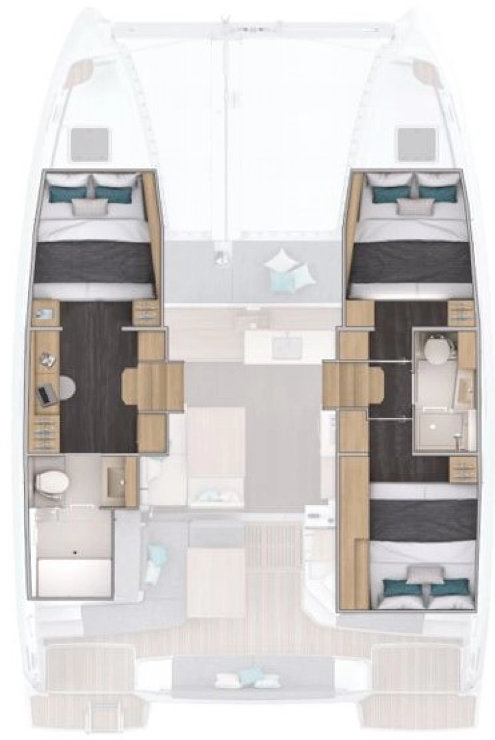 Rent a Lagoon Lagoon 38 - 3 + 2 cab. Ellinikó