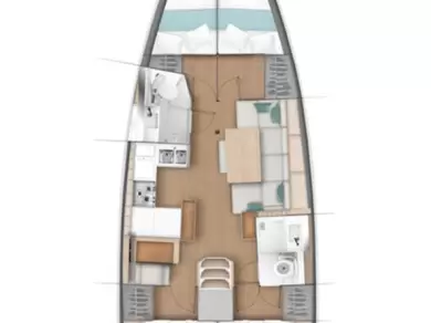 Sailboat rental with or without captain Jeanneau Seget Donji