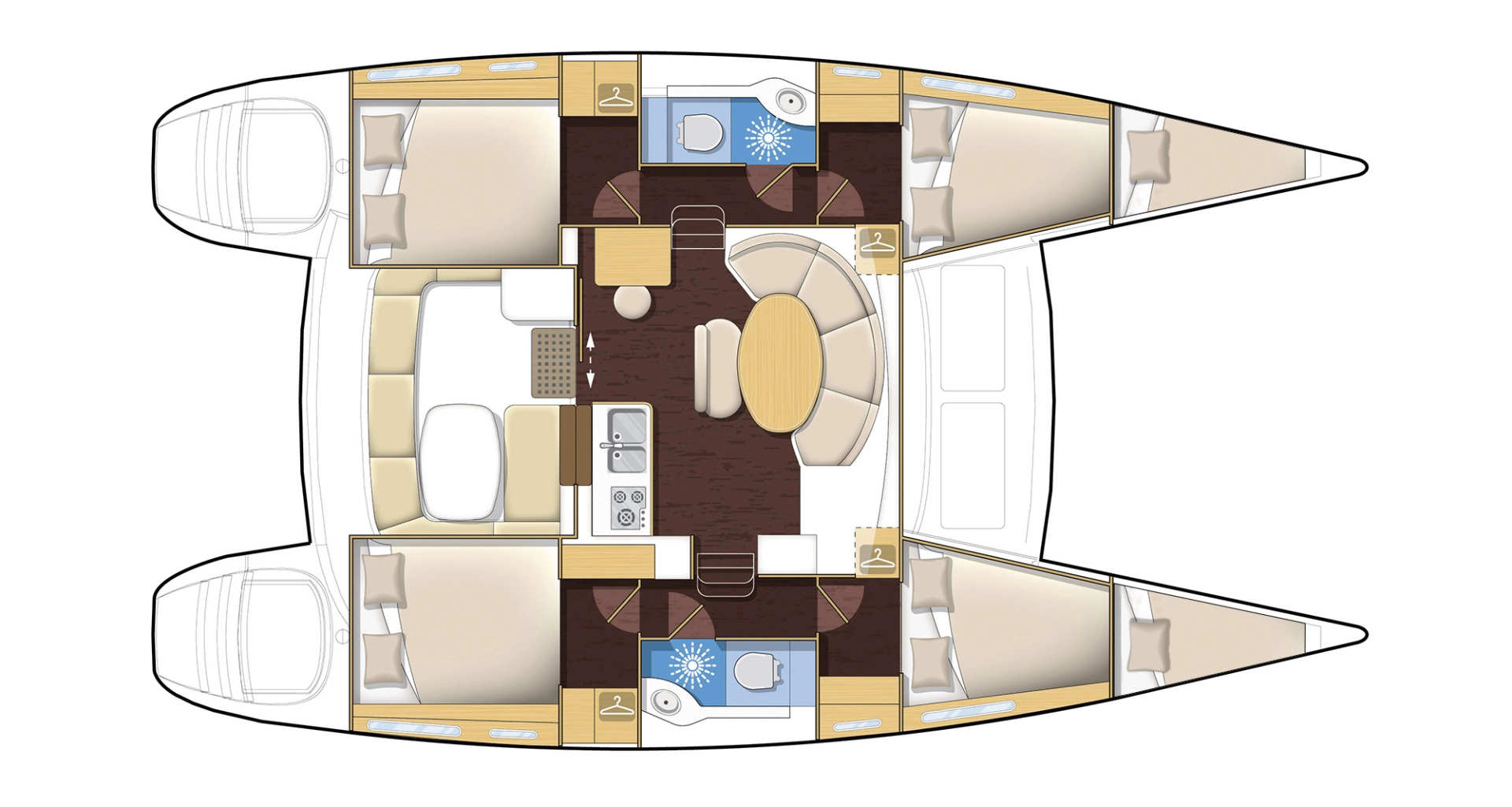 Catamaran rental with or without captain Lagoon Gouvia