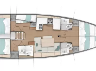 Yacht charter Gouvia cheap Sun Odyssey 490