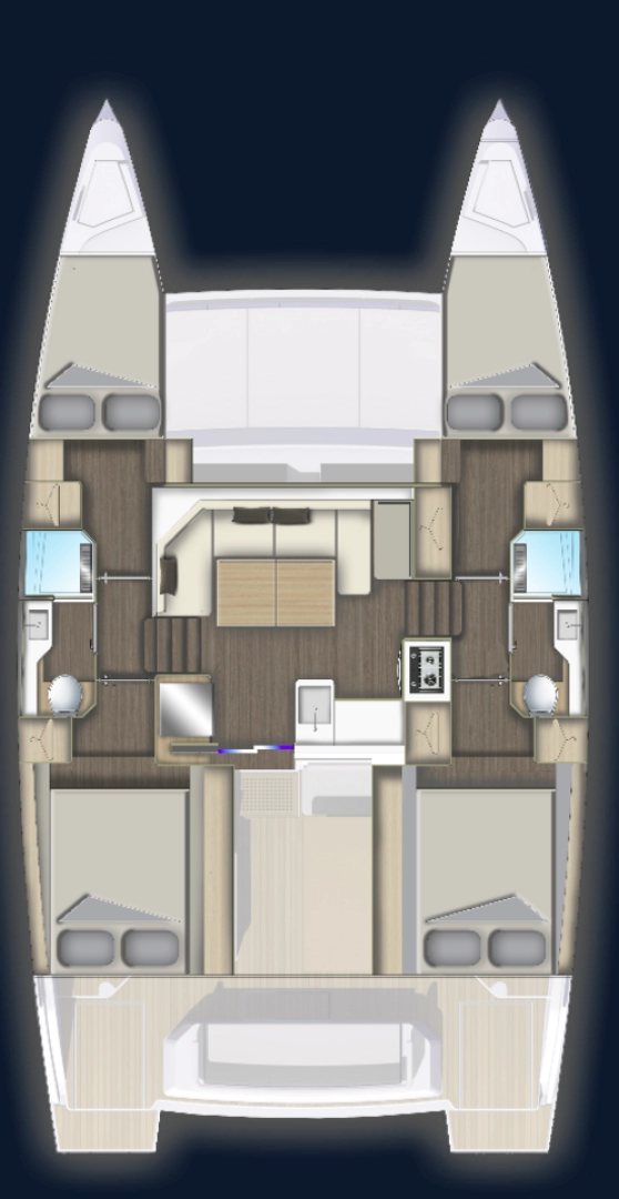 Bareboat Rental Catamaran Aventura with a boat licence