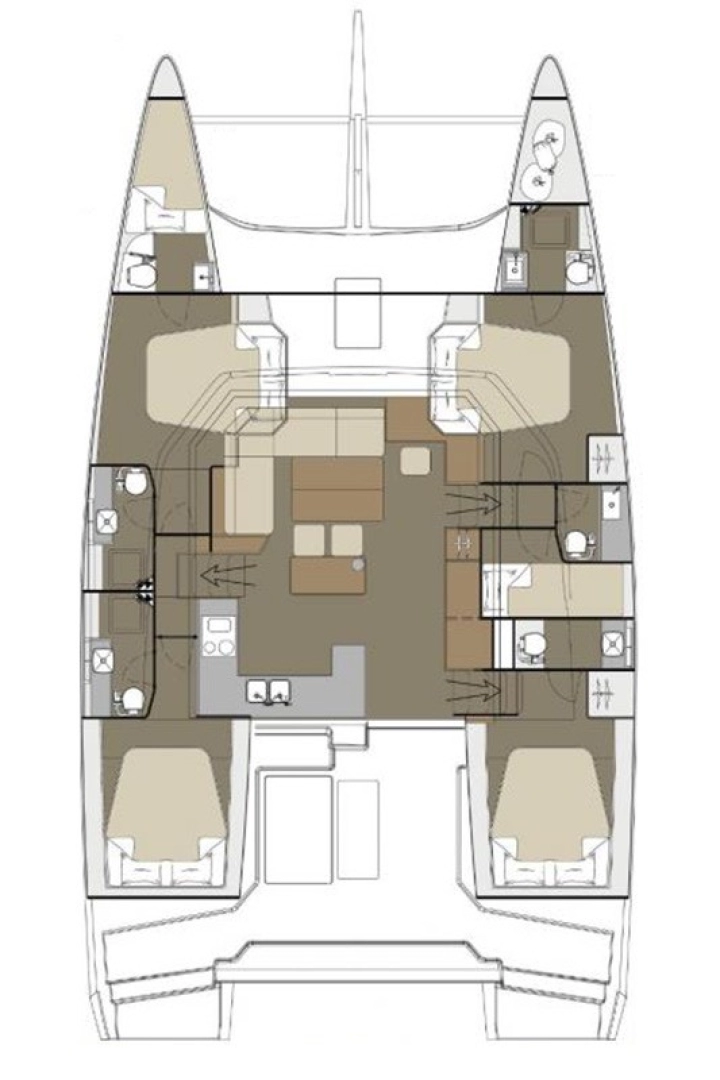 Dufour Dufour Catamarans 48 Sail charter bareboat or captained in  Primošten
