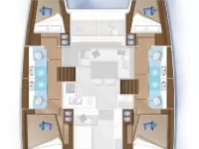 Bareboat Rental Catamaran Lagoon with a boat licence