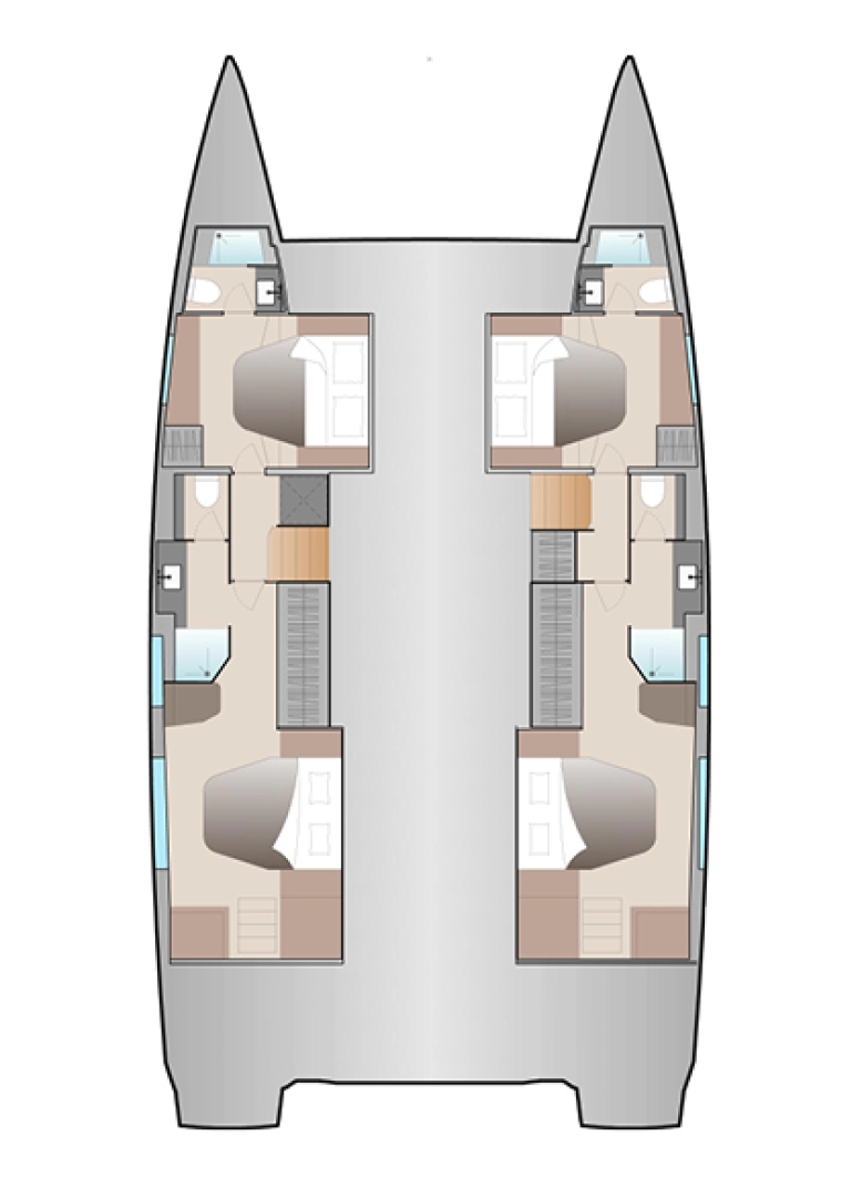 Bareboat Rental Catamaran Fountaine Pajot with a boat licence