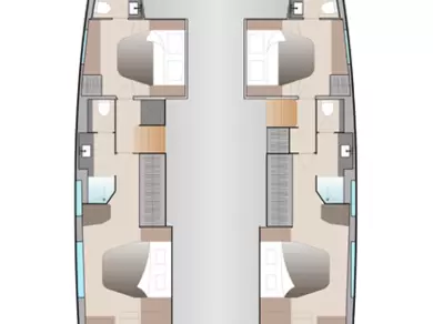 Bareboat Rental Catamaran Fountaine Pajot with a boat licence