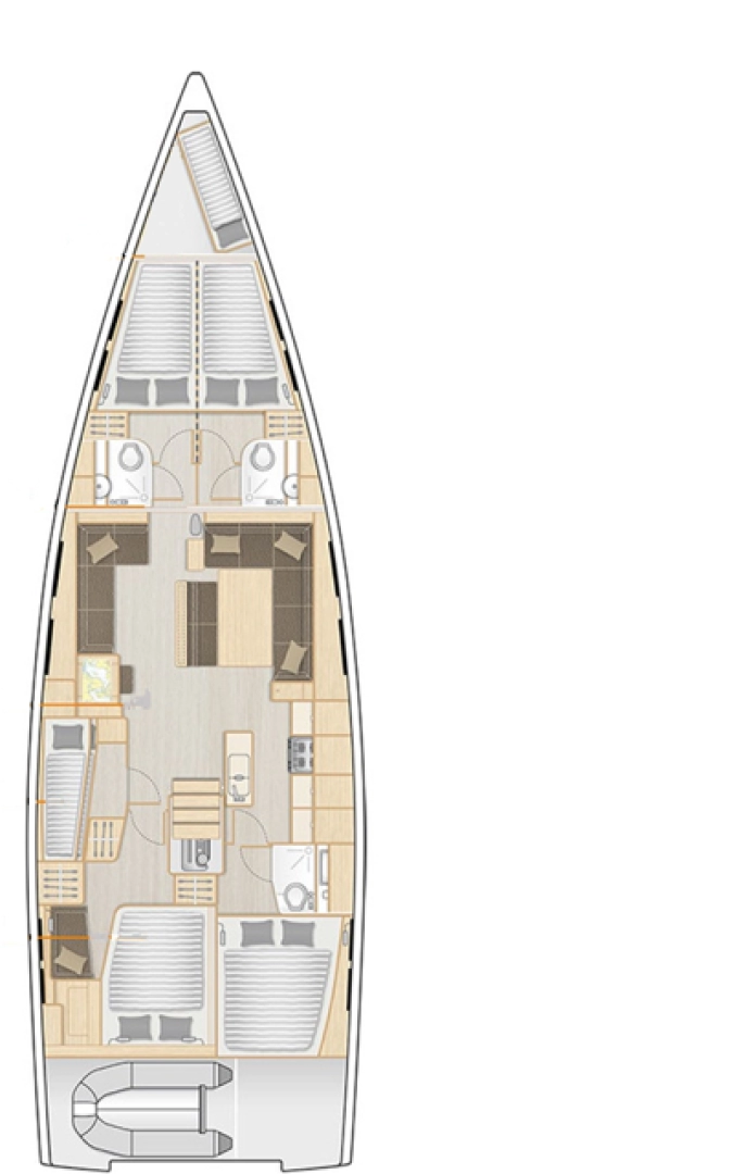 Yacht charter Trogir cheap Hanse 548