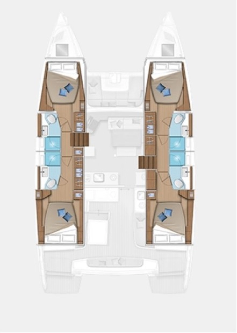 Catamaran rental with or without captain Lagoon Trogir