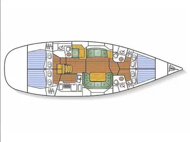 Boat rental Jeanneau Sun Odyssey 49 DS in Lávrio on Samboat