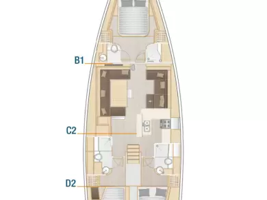 Hanse Hanse 588 in Seget Donji on SamBoat