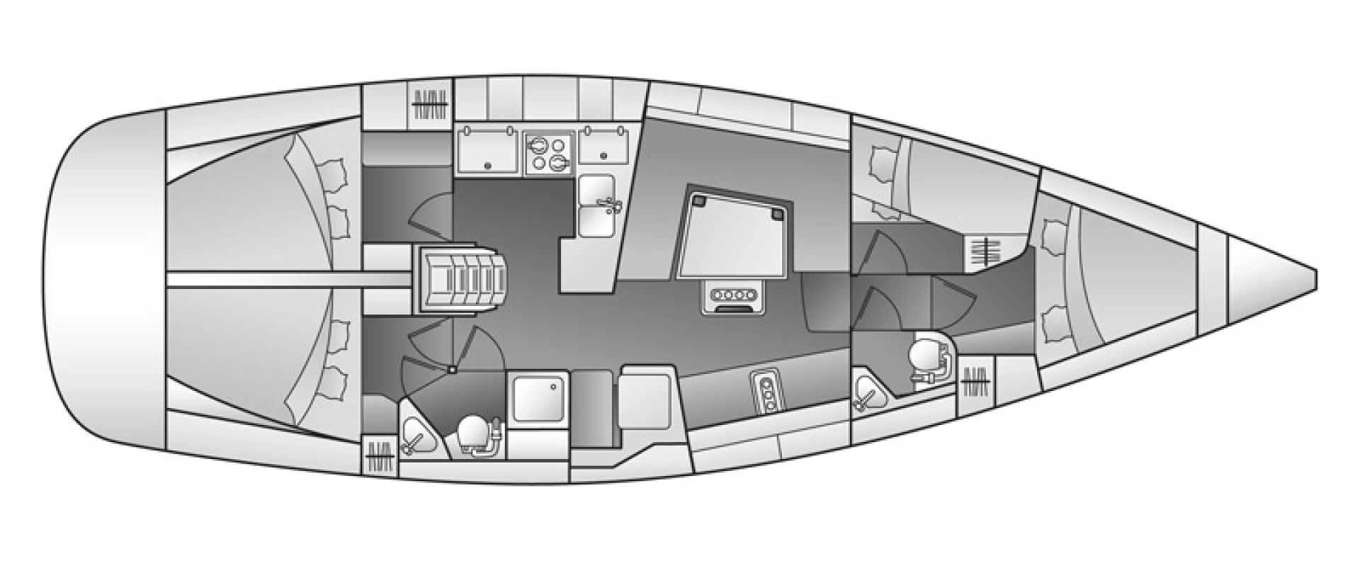 Elan Impression 444 charter bareboat or captained in  Sukošan