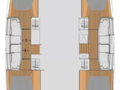 Catamaran rental in Fethiye - Fountaine Pajot Elba 45