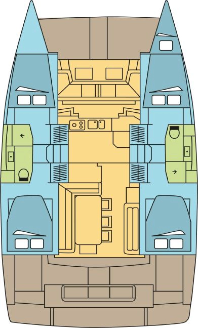 Catamaran rental in Saint Thomas - Bali Bali 4.2