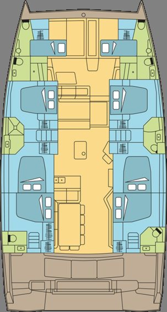 Catamaran rental in Raiatea Island - Bali Bali 5.4