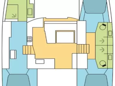 Rent a Fountaine Pajot Elba 45 Seget Donji