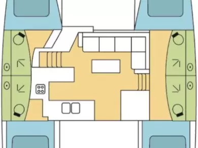 Bareboat Rental Catamaran Fountaine Pajot with a boat licence