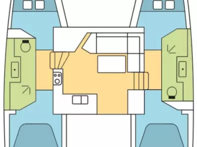 Bareboat Rental Catamaran Fountaine Pajot with a boat licence