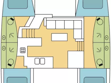 Rent a Fountaine Pajot Helia 44 Placentia Village