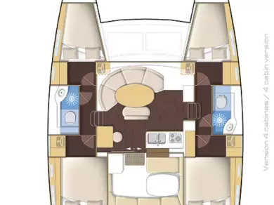 Catamaran for rent Le Marin at the best price