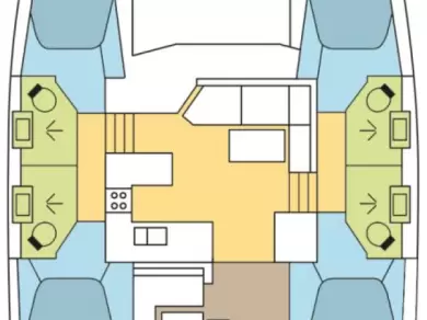 Bareboat Rental Catamaran Lagoon with a boat licence