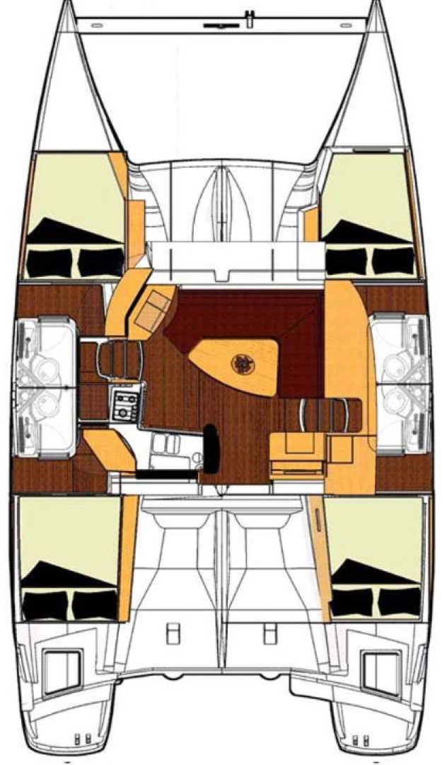 Bareboat Rental Catamaran Fountaine Pajot with a boat licence