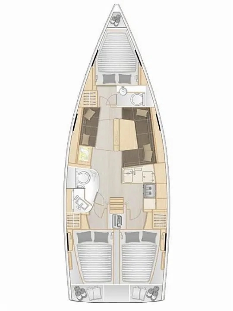 Sailboat rental in Betina - Hanse Hanse 388