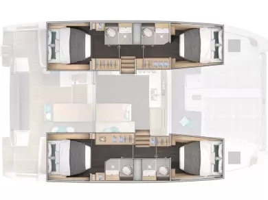 Bareboat Rental Catamaran Lagoon with a boat licence