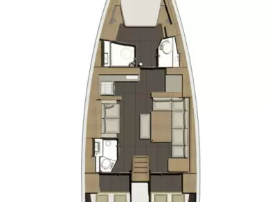 Bareboat Rental Sailboat Dufour with a boat licence